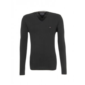 Tommy Hilfiger pánské černé tričko - XL (083)